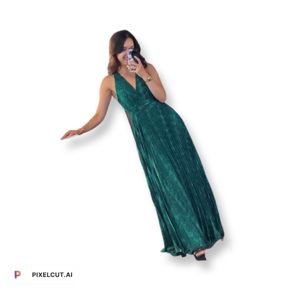 Marciano pleated evening gown - Picture 3 of 7